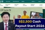 S$2,500 Cash Payout